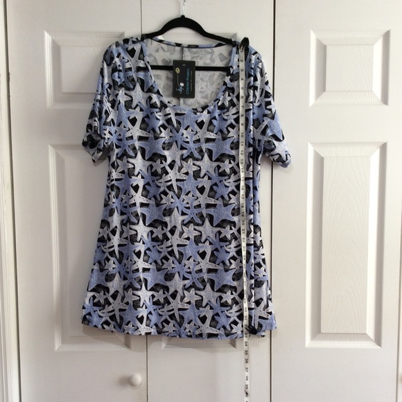💙⭐️🆕 NWT Charlie’s Project Starfish Perfect Tee/Tunic - Picture 2 of 5